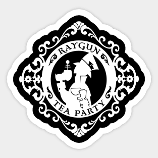 Raygun Tea Party Logo (Dark) Sticker
